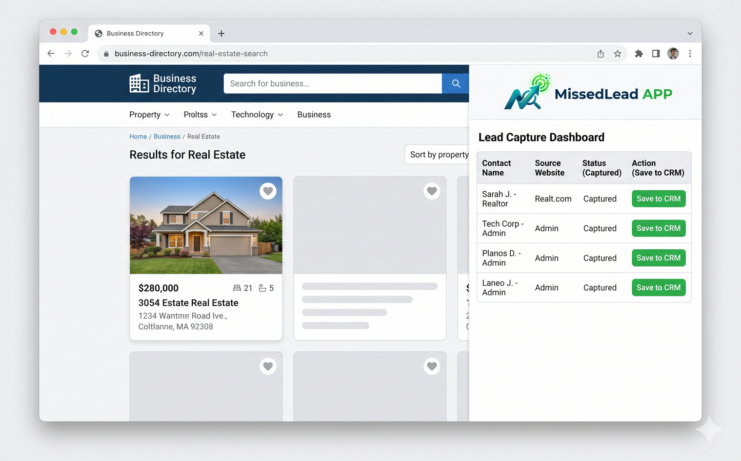 Missed Lead APP